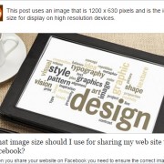 Guide to the best image dimensions for sharing a website to Facebook
